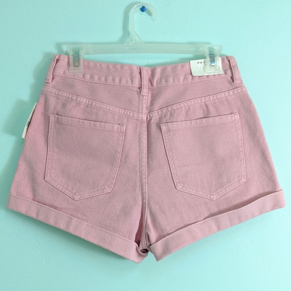NWT PacSun Pink Mom High-Waisted Shorts - Picture 4 of 10